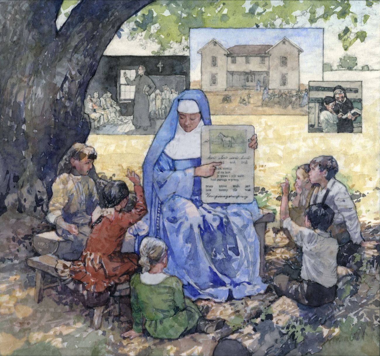 Saint Joseph School and the Blue Sisters